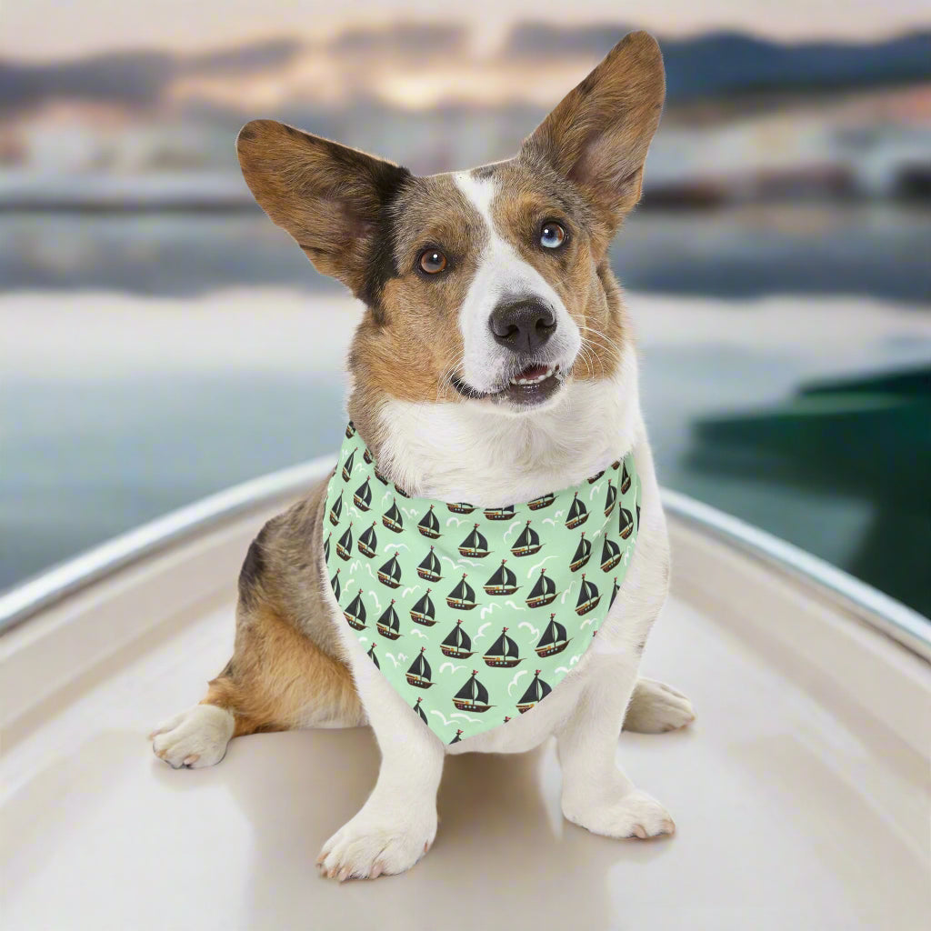 Sailboats Pet Bandana Collar