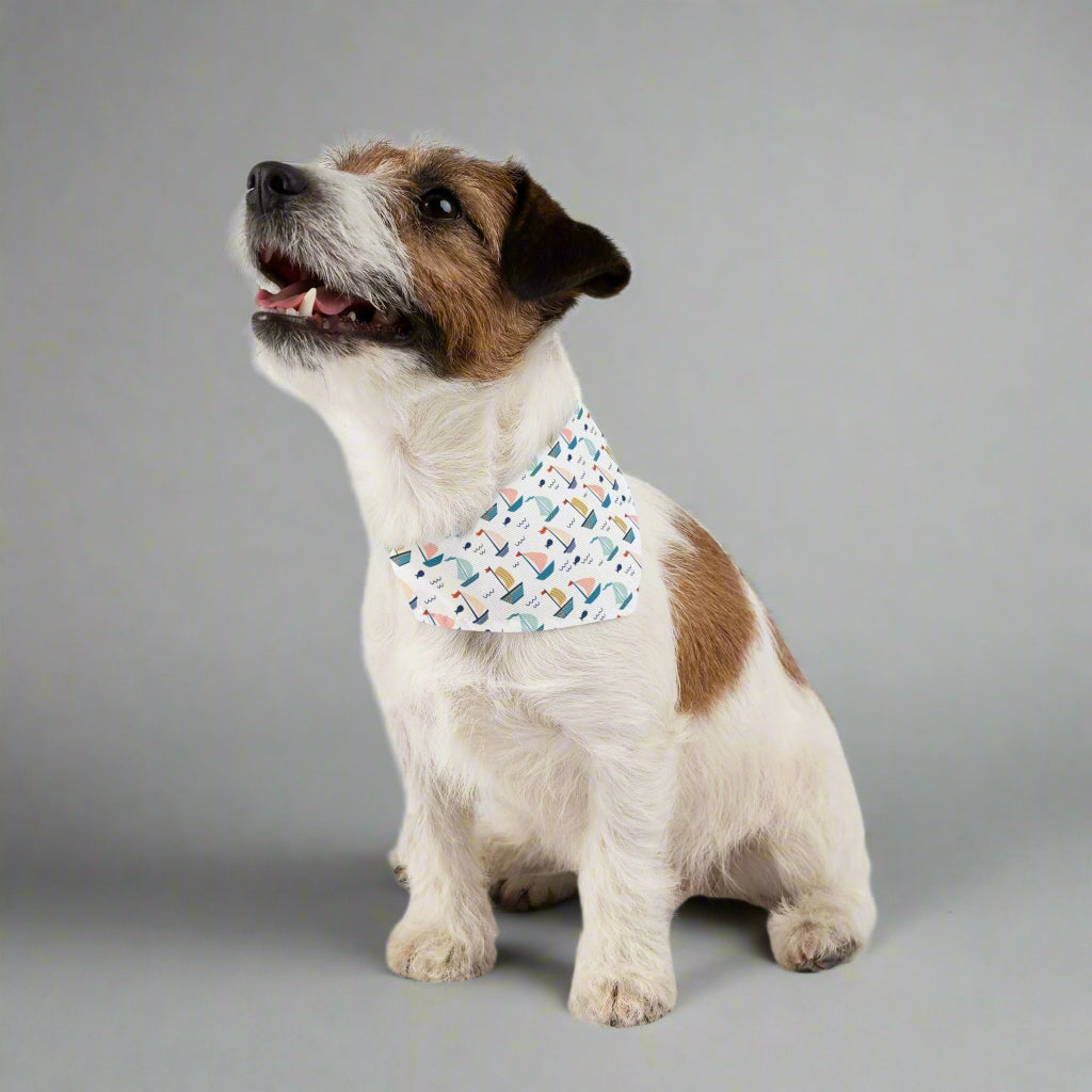 Sailboat Pet Bandana Collar
