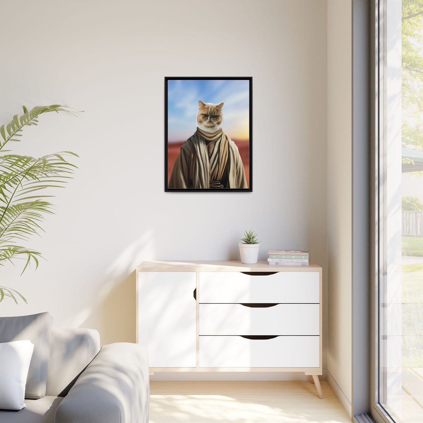 Star Wars Pet Portrait – Custom Cat Portrait Canvas by Pawsitively Quirky