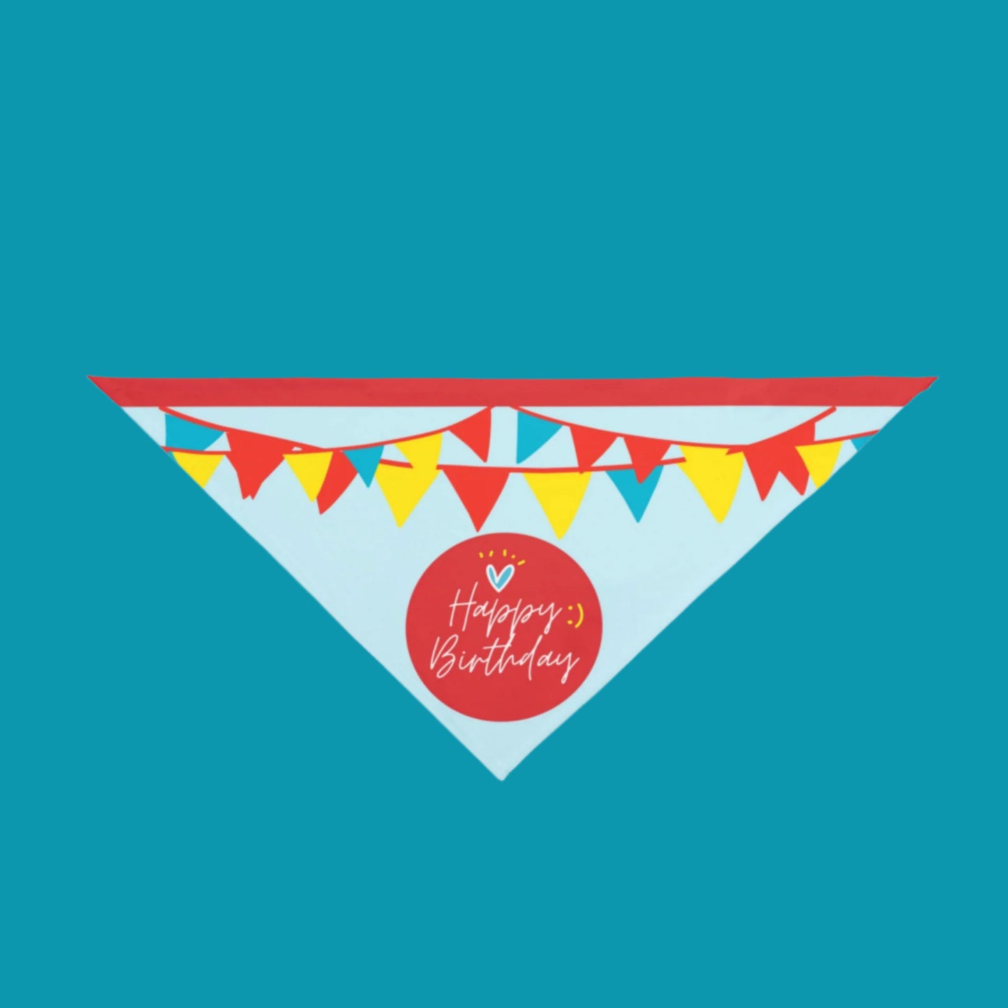 Happy Birthday Red Pet Bandana