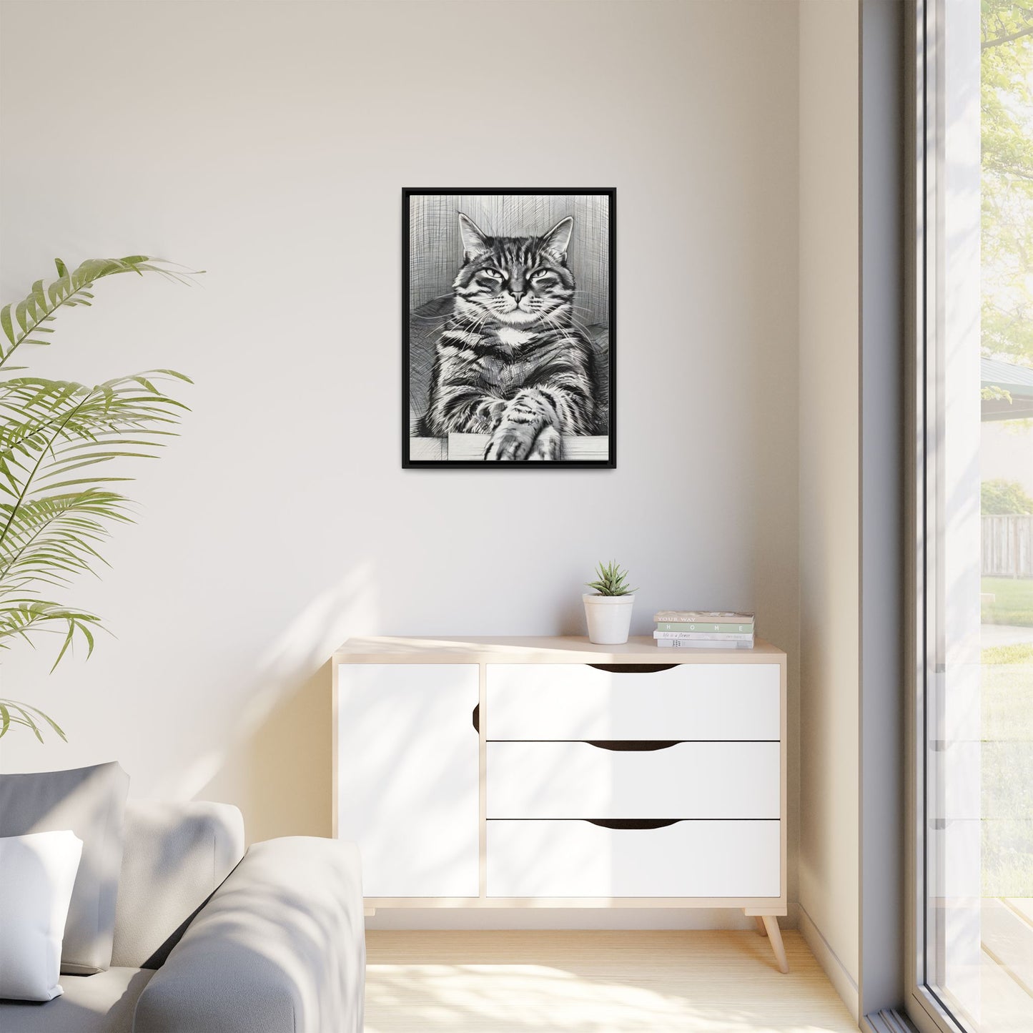 Black & White Sketch Pet Portrait – Custom Illustration by Pawsitively Quirky