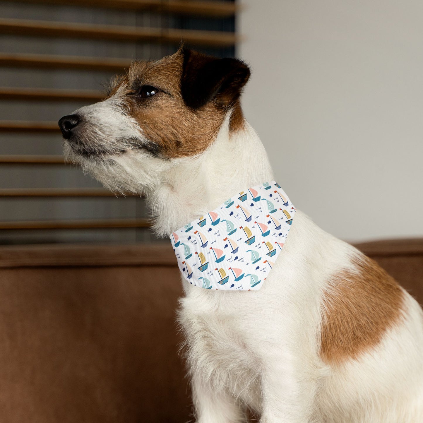 Sailboat Pet Bandana Collar