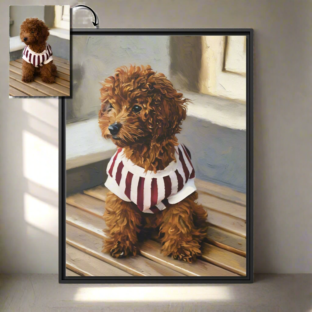 Oil Painting Style Pet Portrait