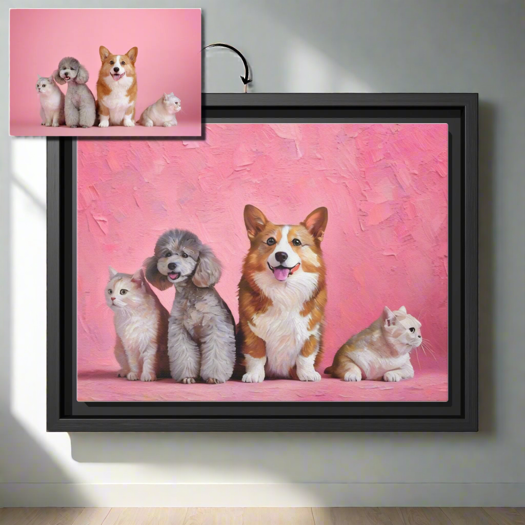 Oil Painting Style Pet Portrait