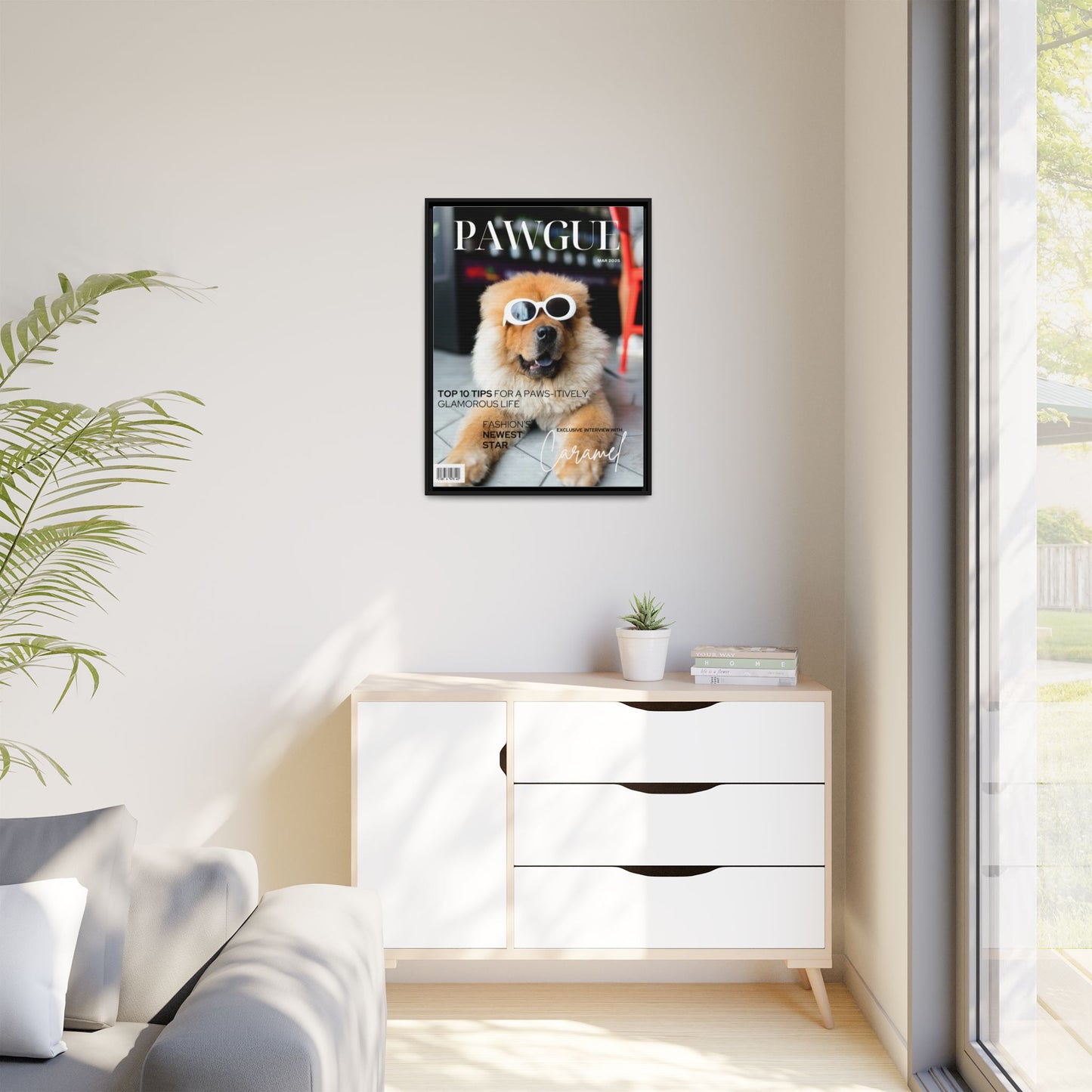 Pawgue Magazine Pet Portrait – Personalized Dog Art by Pawsitively Quirky