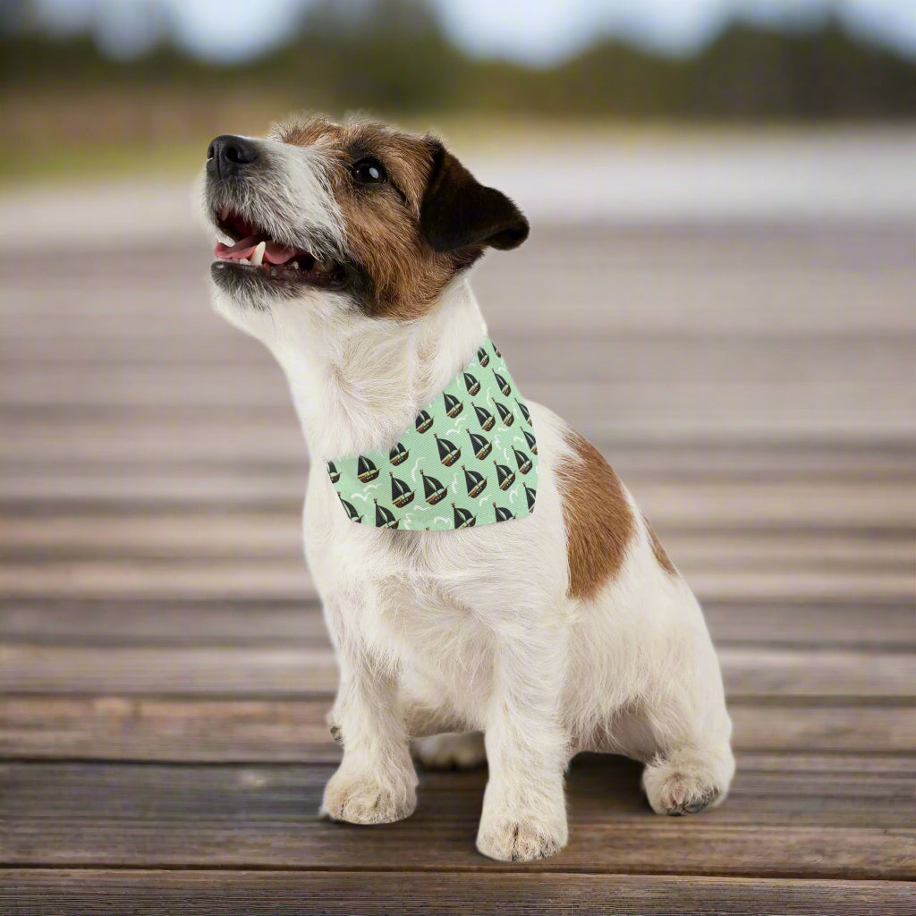 Sailboats Pet Bandana Collar