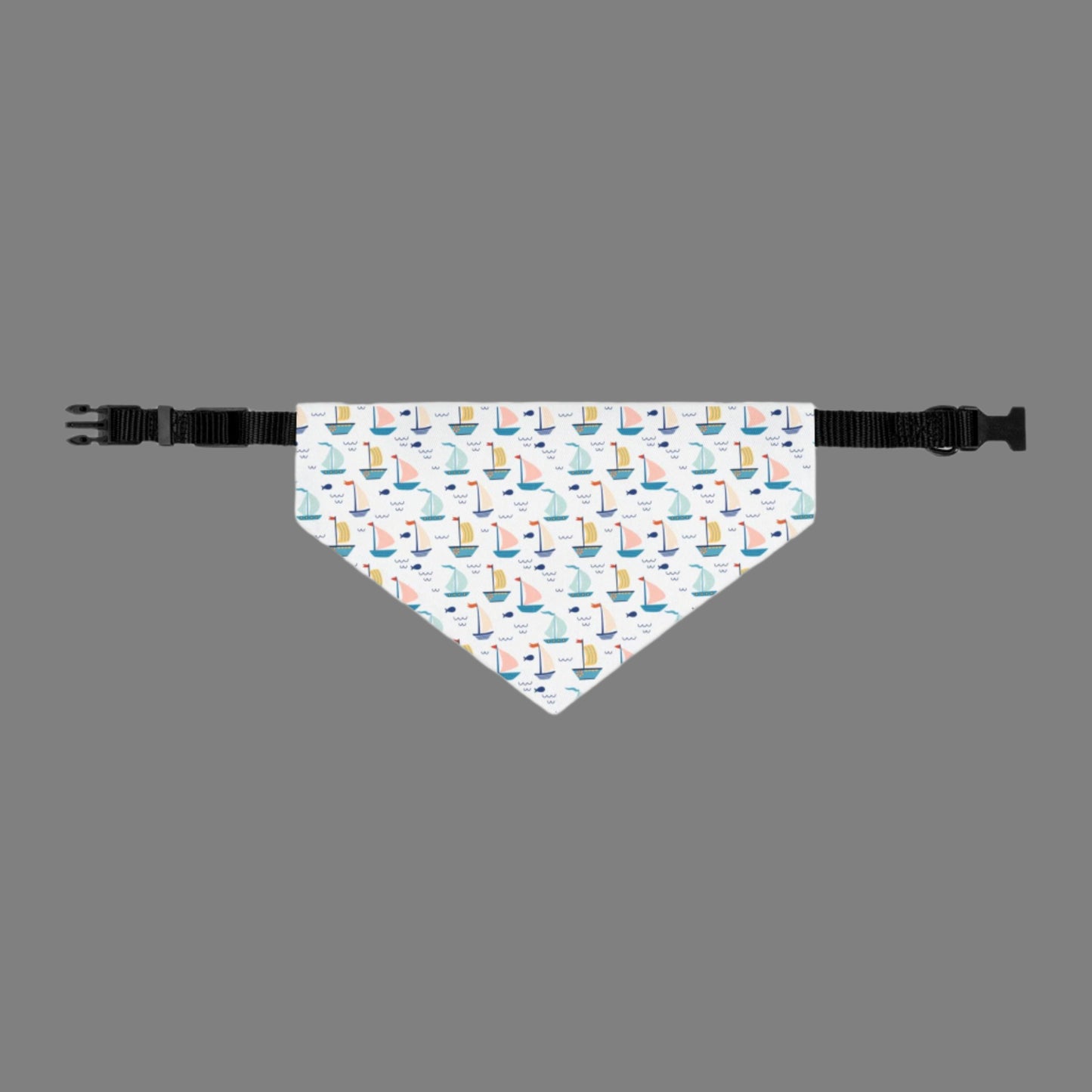 Sailboat Pet Bandana Collar