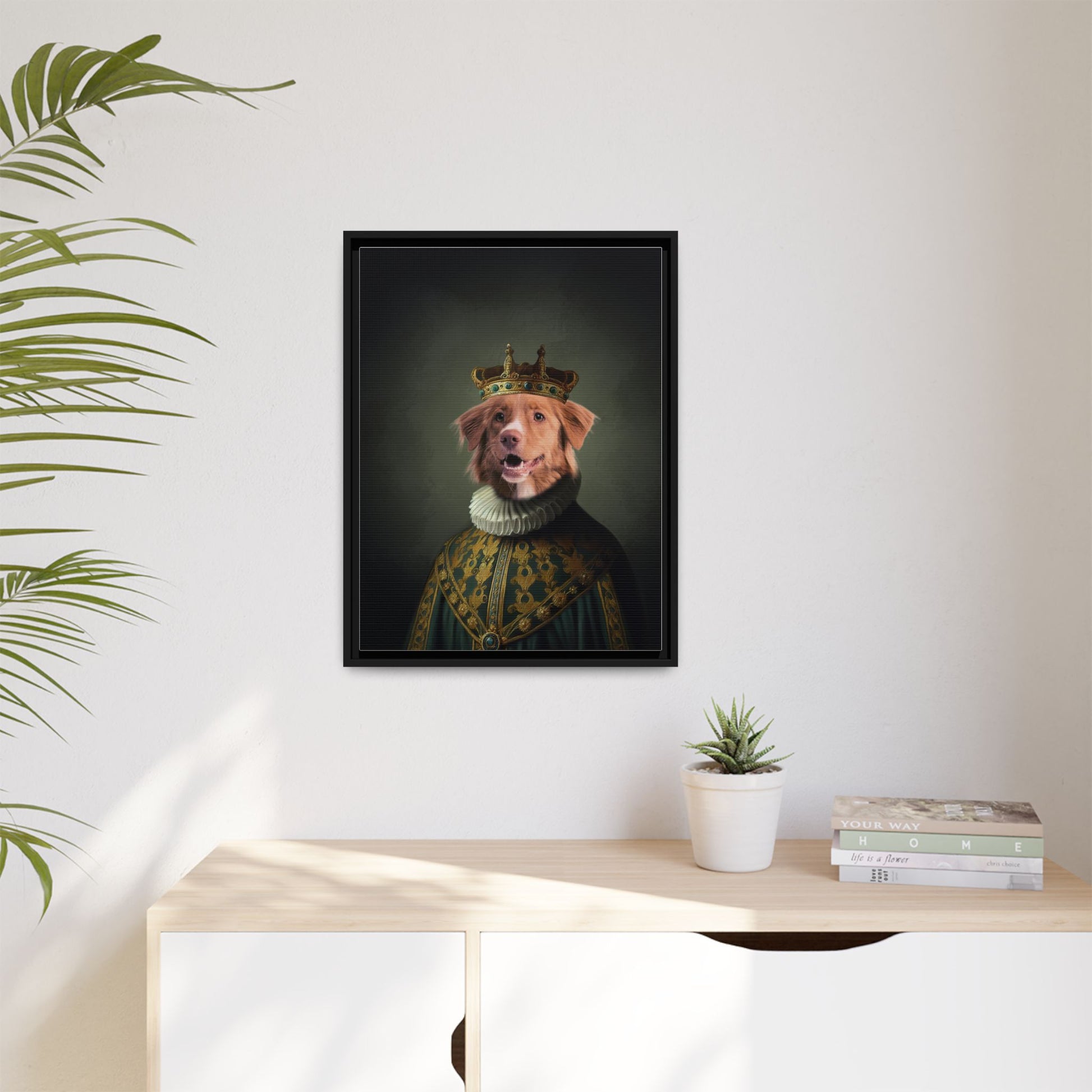 Renaissance Royal Pet Portrait – Custom Canvas Artwork by Pawsitively Quirky