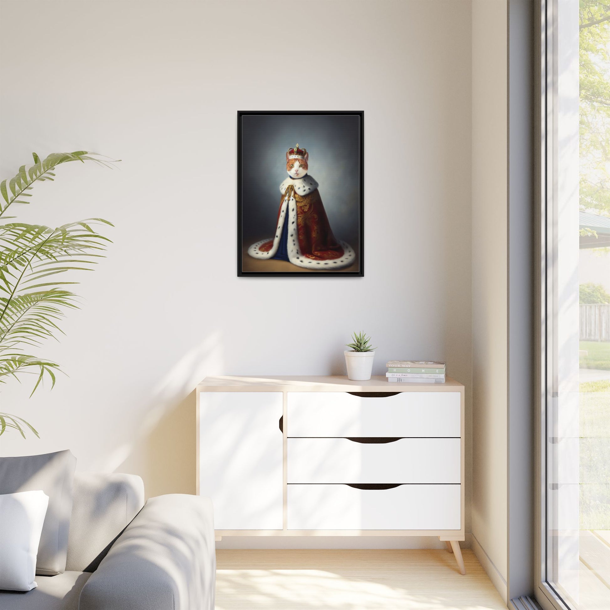 Renaissance Royal Pet Portrait – Custom Pet Artwork by Pawsitively Quirky