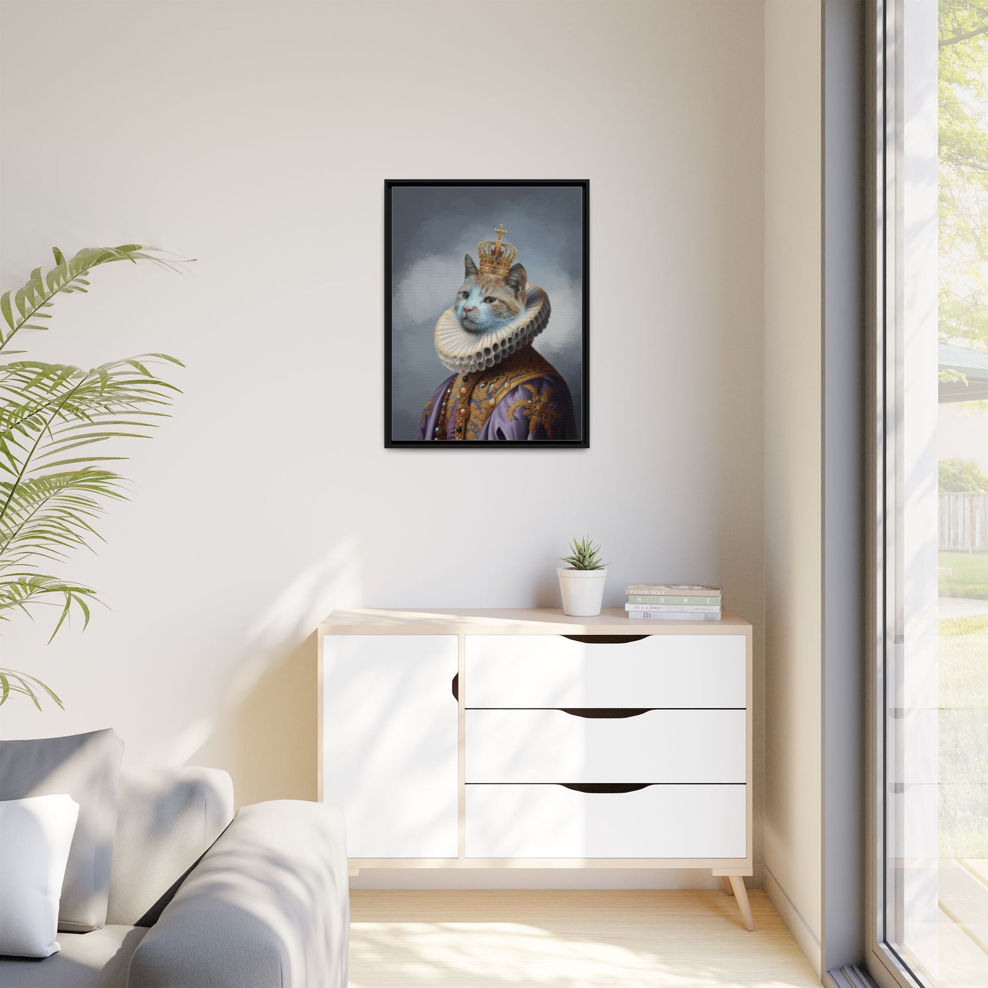 Renaissance Royal Pet Portrait – Personalized Cat Portrait by Pawsitively Quirky