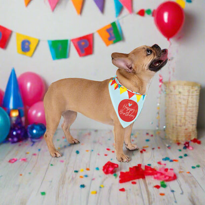 Happy Birthday Red Pet Bandana