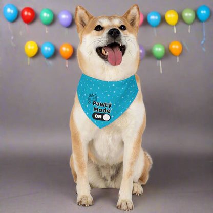 Pawty Mode On Pet Bandana Collar