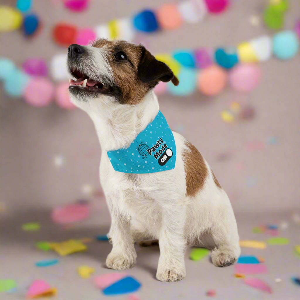 Pawty Mode On Pet Bandana Collar