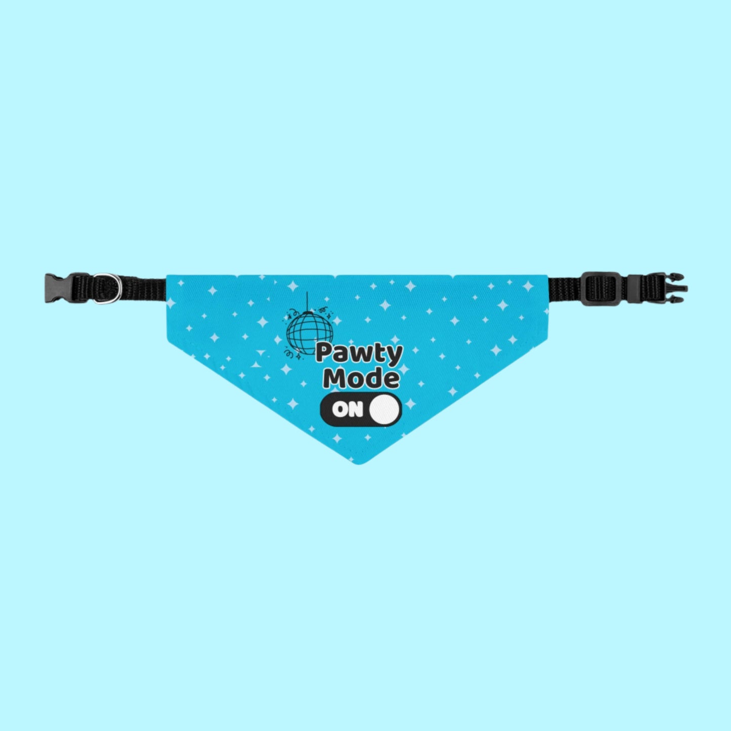 Pawty Mode On Pet Bandana Collar