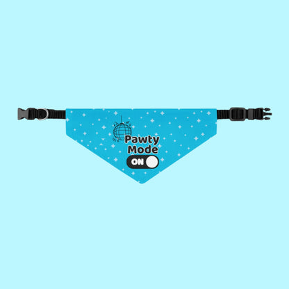 Pawty Mode On Pet Bandana Collar