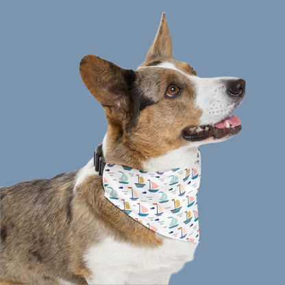 Sailboat Pet Bandana Collar
