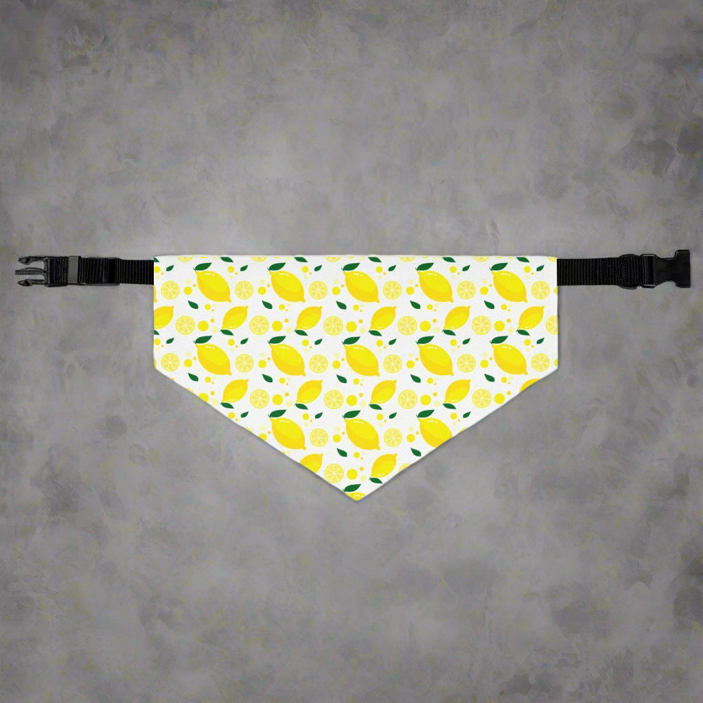 Bright Lemon Pet Bandana Collar