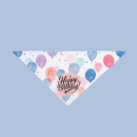 Happy Birthday Baloons Pet Bandana