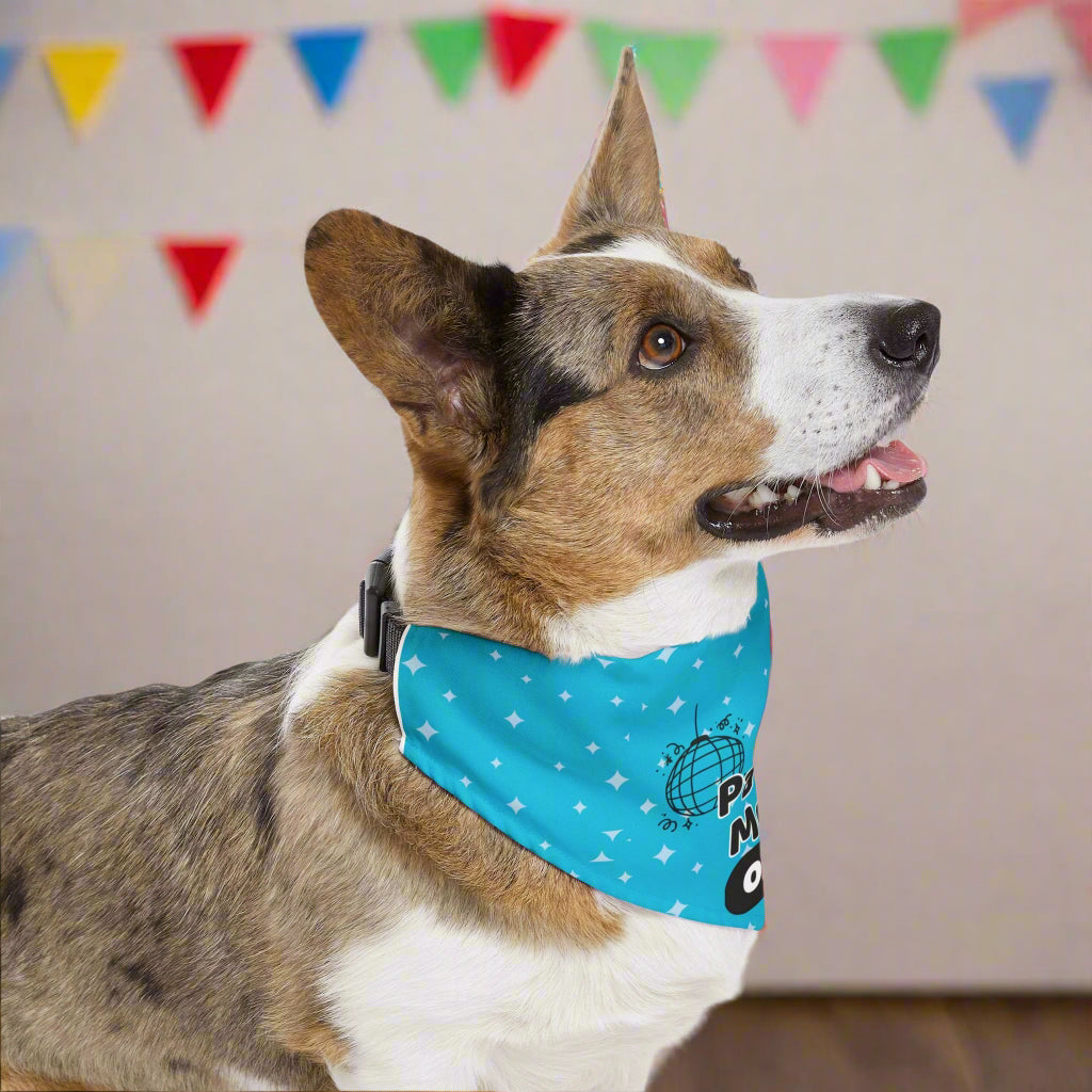 Pawty Mode On Pet Bandana Collar
