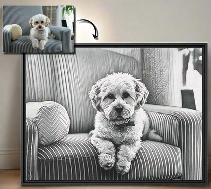 Black & White Sketch Style