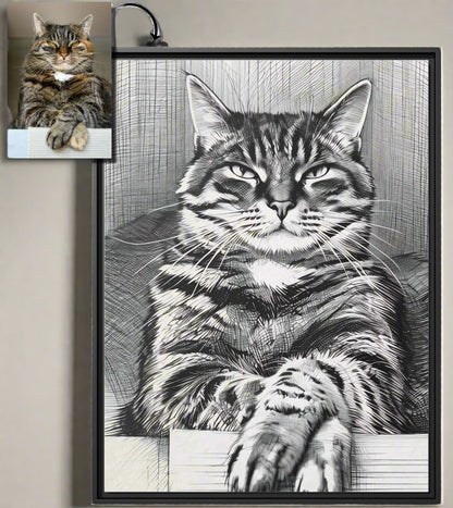 Black & White Sketch Style