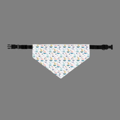 Sailboat Pet Bandana Collar