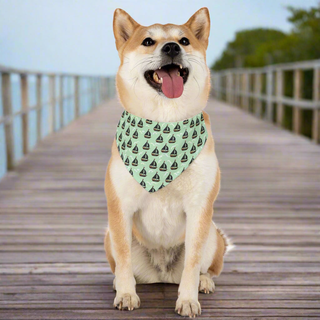 Sailboats Pet Bandana Collar