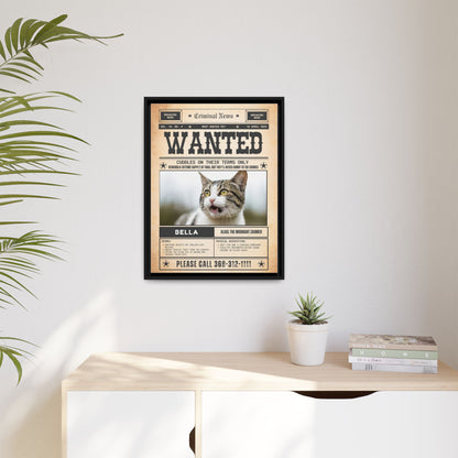 Wanted Poster (Cat) Pet Portrait