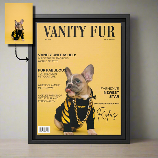 Vanity Fur Magazine Pet Portrait