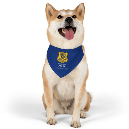 Personalized Pet Bandana Collar - Special Agent