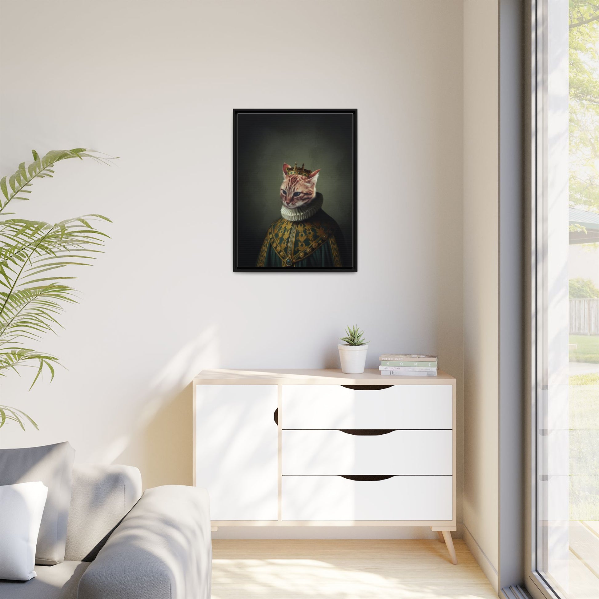 Renaissance Royal Pet Portrait – Custom Canvas Artwork by Pawsitively Quirky