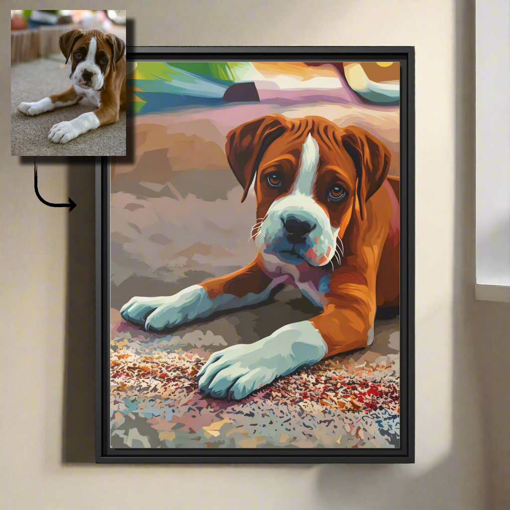 Pop Art Style Pet Portrait
