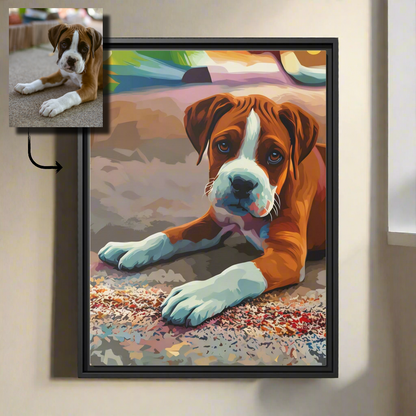 Pop Art Style Pet Portrait