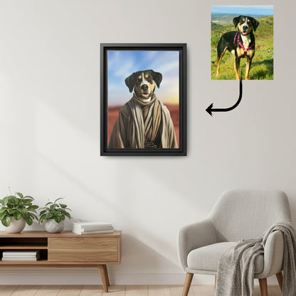 Star Wars Pet Portrait – Custom Cat Portrait Canvas by Pawsitively Quirky