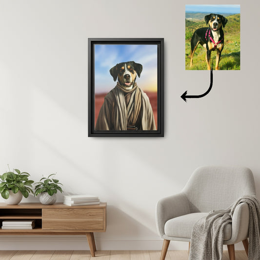 Star Wars Pet Portrait – Custom Cat Portrait Canvas by Pawsitively Quirky