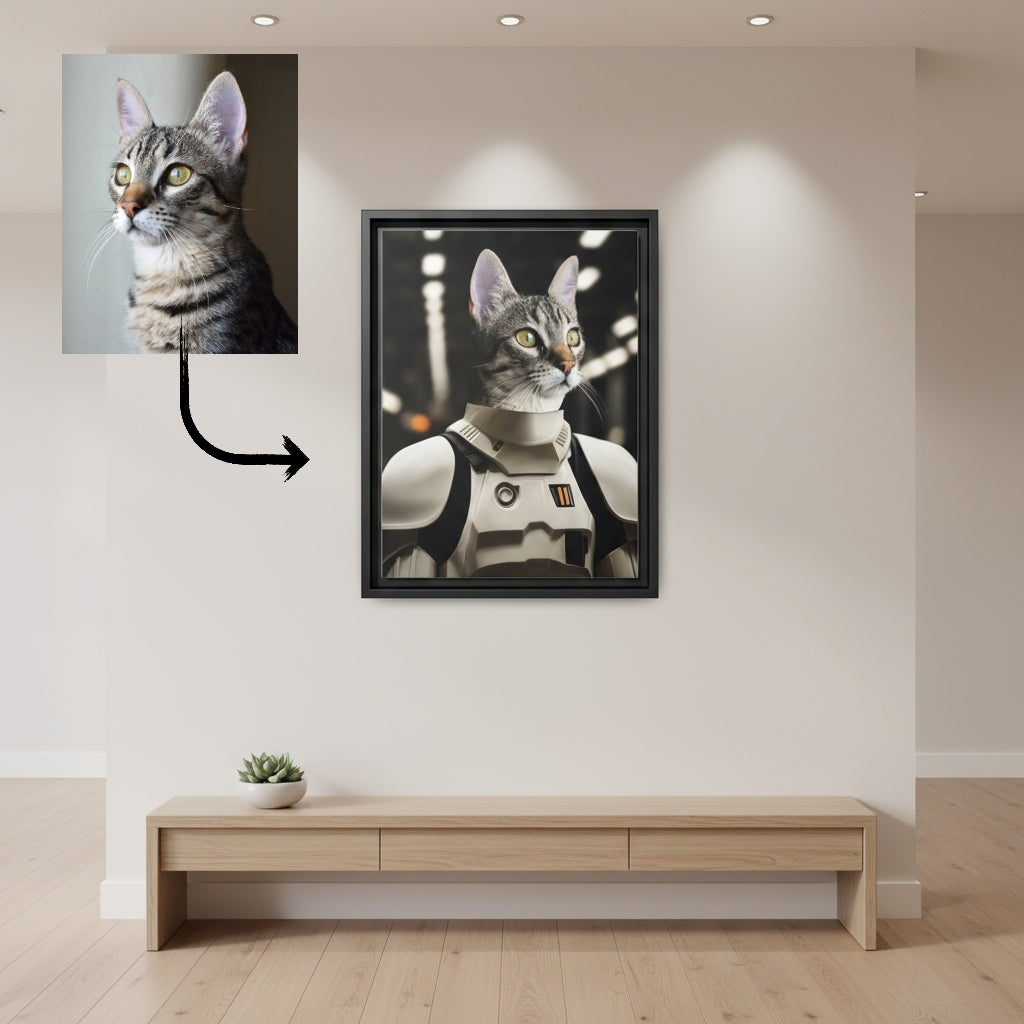 Star Wars Pet Portrait – Funny Custom Pet Artwork by Pawsitively Quirky