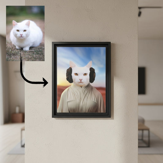 Star Wars Pet Portrait – Funny Gift for Pet Lovers by Pawsitively Quirky