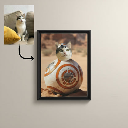 Star Wars Pet Portrait – Custom Dog Portrait Canvas by Pawsitively Quirky