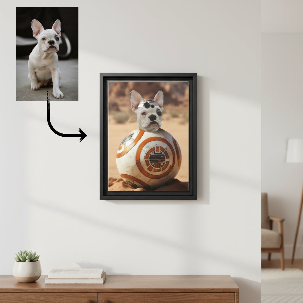 Star Wars Pet Portrait – Custom Dog Portrait Canvas by Pawsitively Quirky